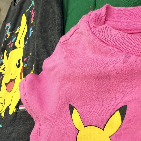 Pokemon Girls 6/6X Small Short Sleeve Graphic Tee T-shirt Bundle - Picture 3 of 5